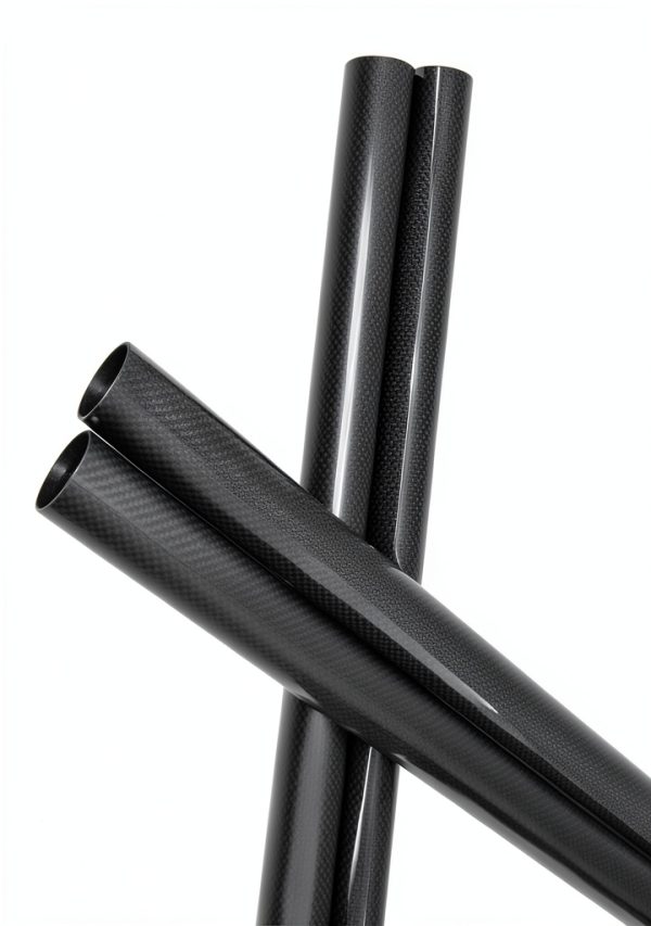 Abester 3K Carbon Fiber Tube 9mm OD x 7mm ID x 500mm Matt Roll Wrapped-2