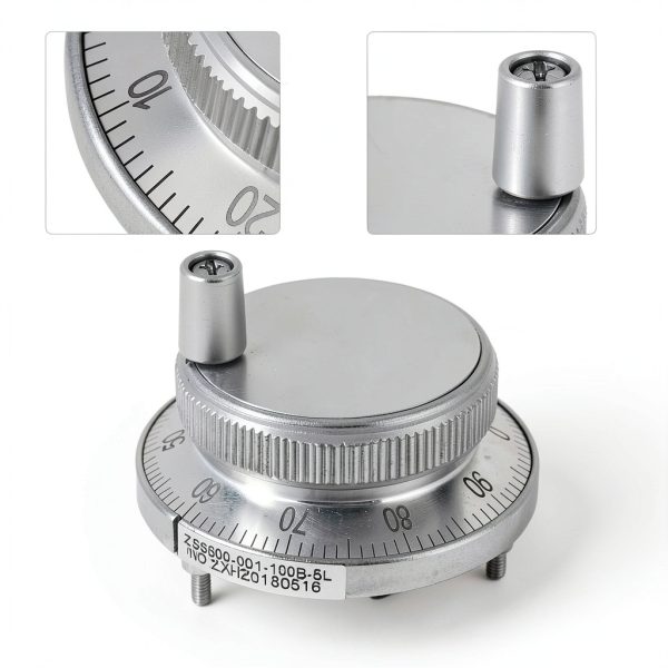 Yosoo Health Gear CNC Electronic Handwheel 6 Terminal 60mm Metal Gear-3