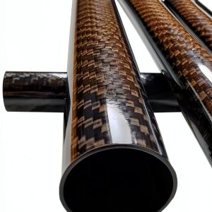 Carbon Kevlar Supply 25x23x1000mm Carbon Fiber Tube Black Glossy-0
