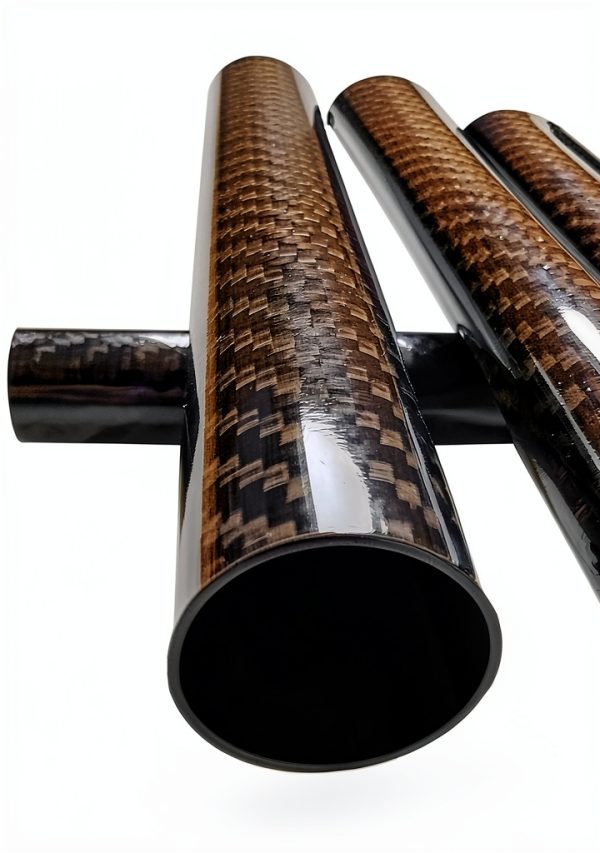 Carbon Kevlar Supply 25x23x1000mm Carbon Fiber Tube Black Glossy-0