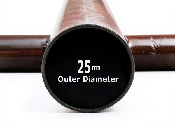 Carbon Kevlar Supply 25x23x1000mm Carbon Fiber Tube Black Glossy-4