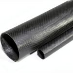 Abester 3K Carbon Fiber Tube 40mm ID x 42mm OD 500mm Strength Wrapped-0