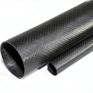 Abester 3K Carbon Fiber Tube 40mm ID x 42mm OD 500mm Strength Wrapped-0