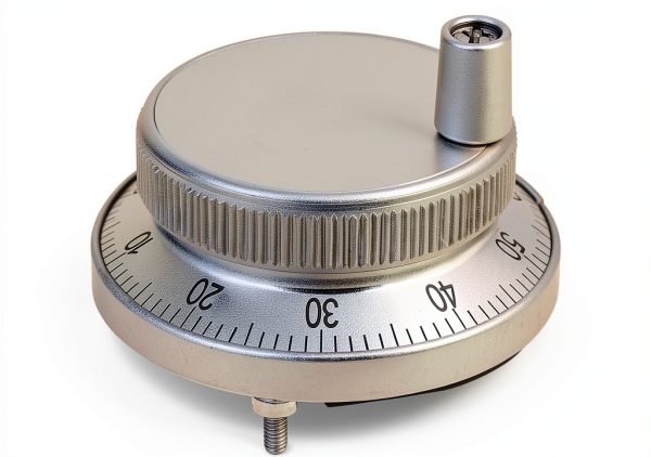 6 Terminal Electronic Hand Wheel Manual Pulse Knob Encoder for CNC System (White)-4