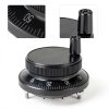 5V 60MM Hand Wheel Pulse Encoder Mill Router Manual Control Aviation Aluminum Rotary Knob Encoder for CNC System (Black)-4