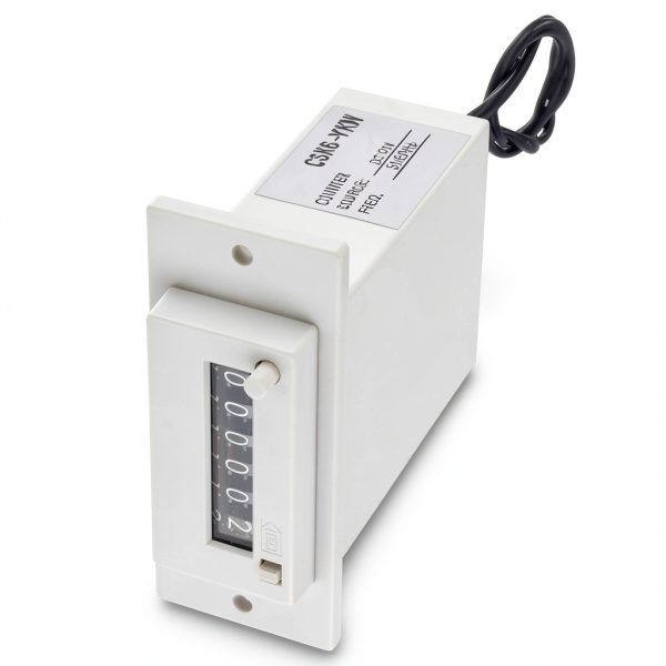 6-Digit Electromagnetic Pulse Counter, DC 12V Powered, for Counting Production, RPM or Events in Industrial and DIY Applications-6