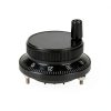 5V 60MM Hand Wheel Pulse Encoder Mill Router Manual Control Aviation Aluminum Rotary Knob Encoder for CNC System (Black)-8