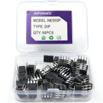 NE555 Timer IC Pulse Generator Kit 50pcs JuForAcc DIP 8-0