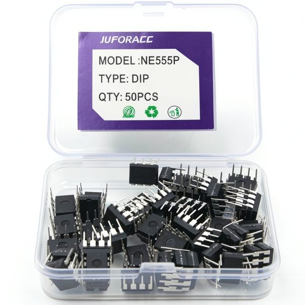 NE555 Timer IC Pulse Generator Kit 50pcs JuForAcc DIP 8-0