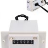 6-Digit Electromagnetic Pulse Counter, DC 12V Powered, for Counting Production, RPM or Events in Industrial and DIY Applications-8