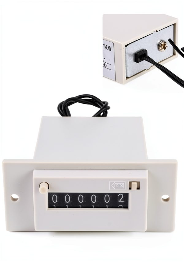 6-Digit Electromagnetic Pulse Counter, DC 12V Powered, for Counting Production, RPM or Events in Industrial and DIY Applications-8