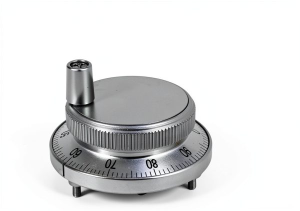 6 Terminal Electronic Hand Wheel Manual Pulse Knob Encoder for CNC System (White)-3