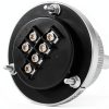 6 Terminal Electronic Hand Wheel Manual Pulse Knob Encoder for CNC System (White)-5