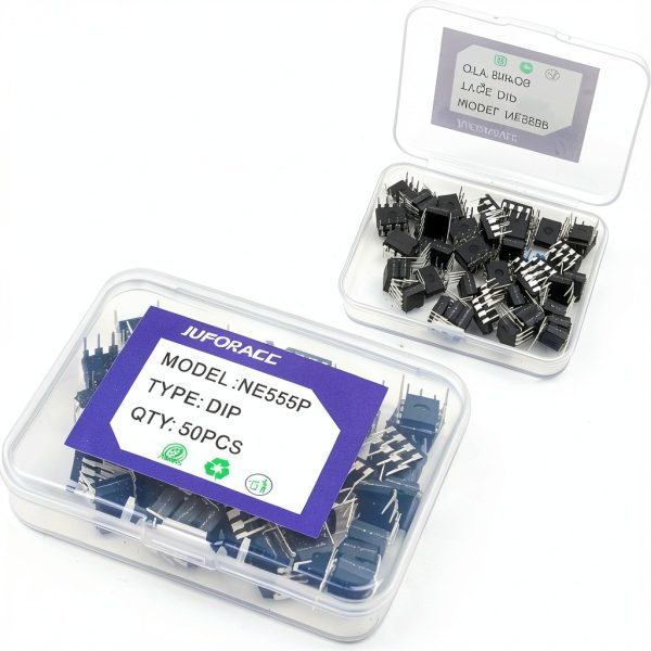 NE555 Timer IC Pulse Generator Kit 50pcs JuForAcc DIP 8-1